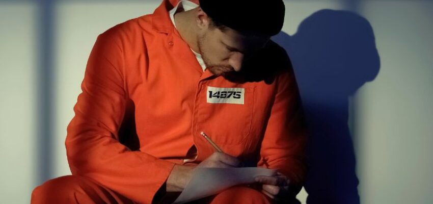 The inmate is writing to someone who he loves so much.