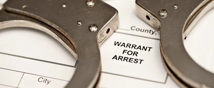 A warrant of arrest letter.